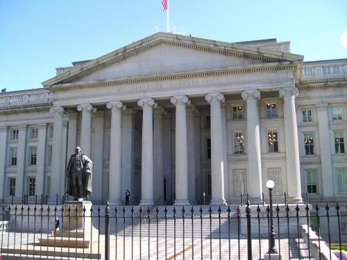 Treasury Building, Washington, DC. 