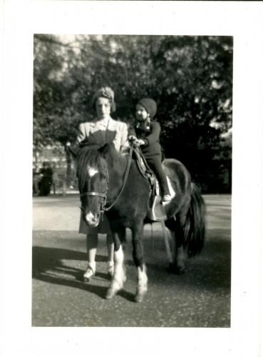 Pg100d: Anne Carol on pony