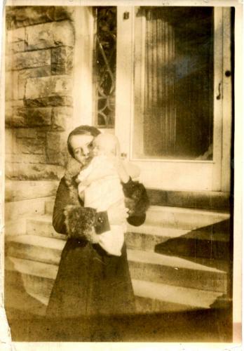 Pg001c: Mary Ware Smith with her son Frank Smith.
