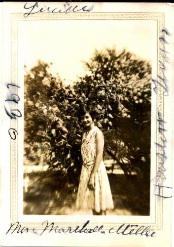 Pg003n: Marshall Miller's wife Lucille, 1930