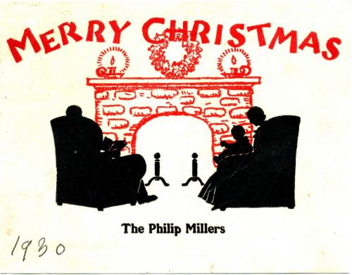 Pg003p: Philip A. L. Miller, Sr., Christmas card, 1930