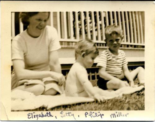 Pg004s: Elizabeth Miller with Letty and Philip, Jr.