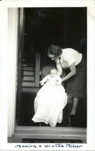Pg006a: Marion Miller and her son Watts (2 months)